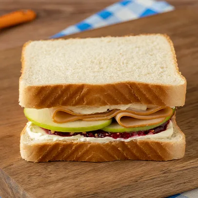 Sándwich de pavo y mermelada Sándwich de pavo y mermelada